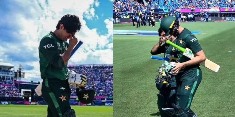 Naseem Shah, a bowler for Pakistan, broke down in tears after India emerged victorious in New York.