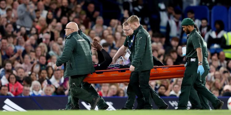 As Soccer Aid turns into an injury nightmare, Usain Bolt announces he has RUPTURED ACHILLES after being taken off a stretcher.