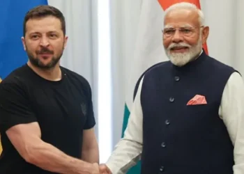 india's prime minister modi arrives in war torn ukraine for a one day visit and meets zelensky