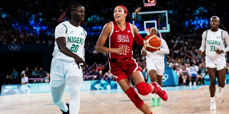 d'tigress is about to destroy the usa in the olympic quarterfinal